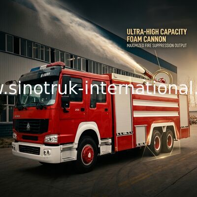 20CBM LHD 6X4 Fire Fighting Truck , Emergency Foam Fire Rescue Trucks