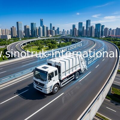 کامیون کمپرسور SINOTRUK کامیون 10-12CBM LHD 4X2 ZZ3161M4311