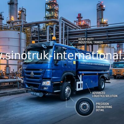 کامیون مخزن نفت 300 اسب بخار با ظرفیت 10CBM و شاسی SINOTRUK برای حمل و نقل نفتی کارآمد