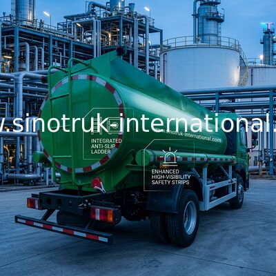 کامیون مخزن نفت با ظرفیت Sinotruk HOWO 8 CBM با نوع محرک 4x2 و استاندارد آلایندگی Euro III