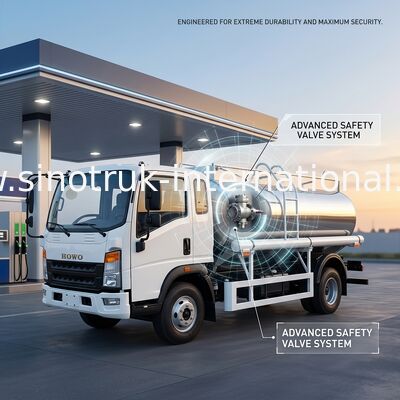 SINOTRUK HOWO 4X2 حمل و نقل مخزن نفت کامیون SINOTRUK HOWO 5-6CBM