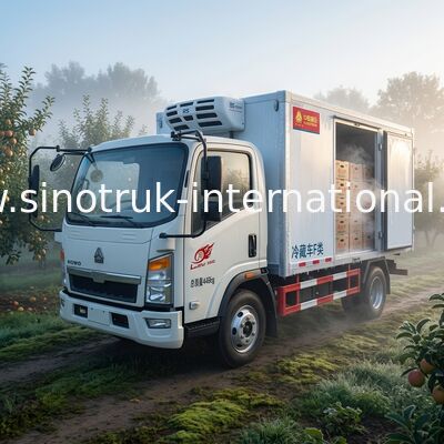 Euro 2 5 Ton Refrigerated Truck For Frozen Foods Transporting XL-300  -18 Degree
