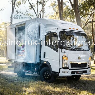 کامیون یخچال دار 10 تنی SINOTRUK HOWO 140 اسب بخاری LHD
