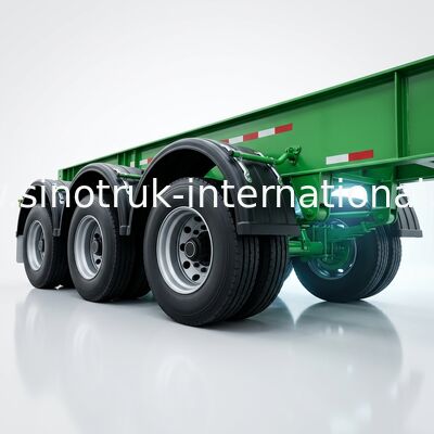محور جانبی 3 اهر کامیون جرثقیل 20ft 40ft FUWA مارک Tri Axle