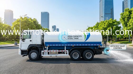 SINOTRUK HOWO آب کش 10-25CBM 6 X 4 یورو 2 400HP