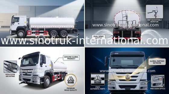 کامیون آبپاشی Sinotruk HOWO White LHD 6x4 ZZ1257V4347B1