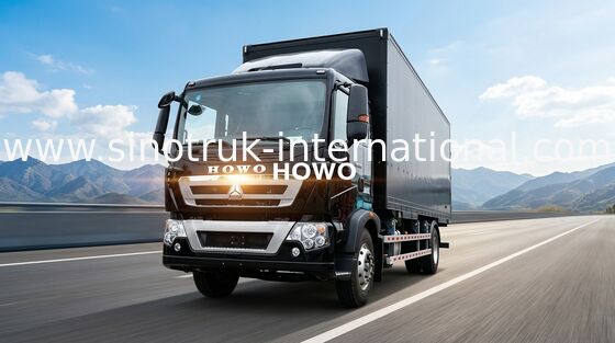 16 Tons Cargo Van Truck SINOTRUK HOWO , Light Duty Box Trucks For Delivery