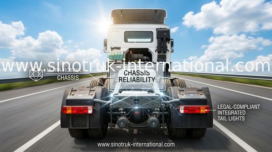 کامیون تراکتور Euro 2 HW76 60 Ton SINOTRUK