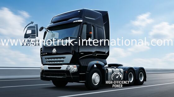 A7 تراکتور کامیون LHD 6X4 Euro 2 371 HP با فرمان هیدرولیک با کمک قدرت