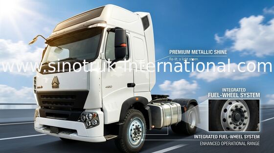 Euro2 420HP SINOTRUK HOWO A7 تراکتور کامیون LHD 6X4، HOWO SINO کامیون