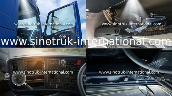 SINOTRUK HOWO تراکتور نیمه کامیون ZZ4257N3247N1B با تهویه هوا