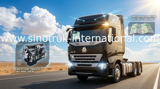 6X4 Euro2 380HP SINOTRUK HOWO A7 تراکتور کامیون LHD ZZ4257N3247N1B
