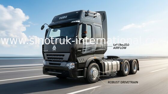 حرفه ای 70 - 100 تن SINOTRUK HOWO A7 کامیون کمپرسی برای معدن