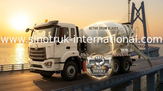 کامیون مخلوط کنکریت جدید هووو 16CBM 8 X 4 یورو 2 400HP ساخت