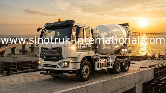 کامیون میکسر بتن سفید RHD 6×4 10 چرخ یورو 2