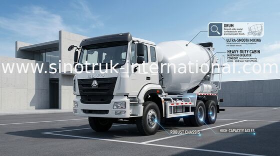 کامیون بتنی صنعتی، تریلر بتن آماده RHD 6X4