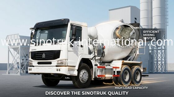 ماشین بتن صنعتی ماشین 8CBM 290HP 6X4 LHD کامیون سیمان میکسر