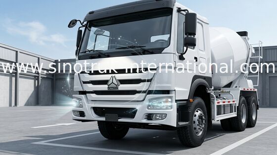 کامیون های بتنی با ظرفیت بالا 6CBM 290HP 6X4 LHD، کامیون مخلوط سیمان