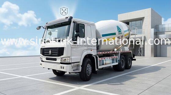 کامیون کامیون بتن موبایل، 9CBM 290HP 6X4 LHD تریلر بتن آماده مخلوط