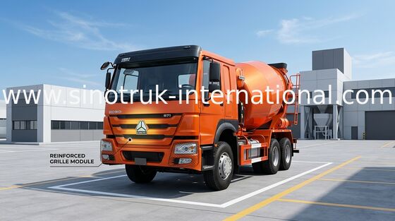 کامیون میکسر بتن SINOTRUK HOWO 102km/h 371HP 10CBM LHD 6x4