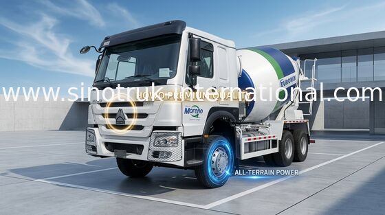 کامیون میکسر بتن SINOTRUK WHITE HOWO 371HP LHD