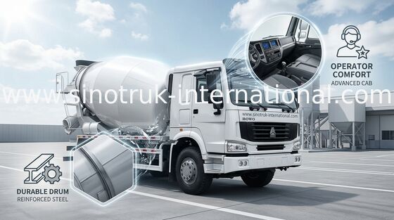 کامیون بتن SINOTRUK HOWO 12CBM Euro2 336HP 6X4 LHD ZZ1257N4048W