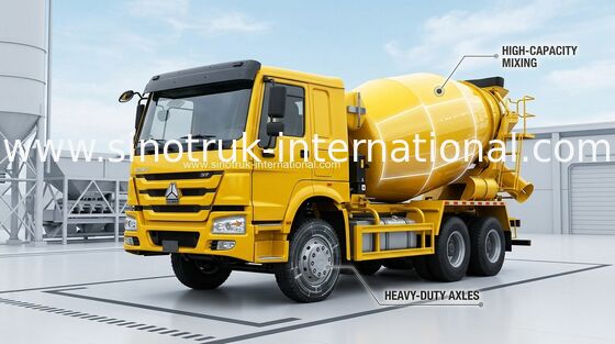 کامیون بتن کامیون SINOTRUK HOWO 12CBM Euro2 336HP 6X4 LHD ZZ5257GJBN4048W