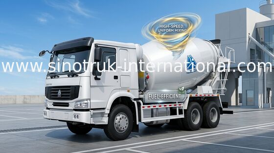 کامیون بتن SINOTRUK HOWO 12CBM Euro2 371HP 6X4 RHD ZZ5257GJBN4048W