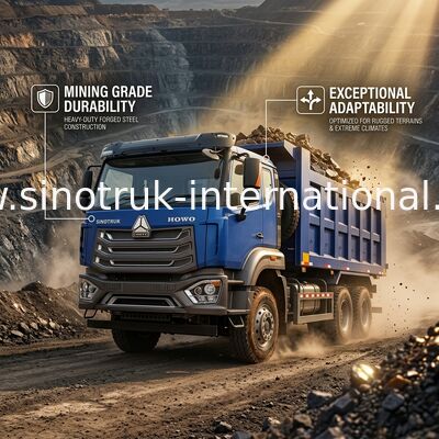 کامیون کپی SINOTRUK HOHAN 371HP 10 چرخ LHD 40 تن 20-30CBM ZZ3317N356JB1