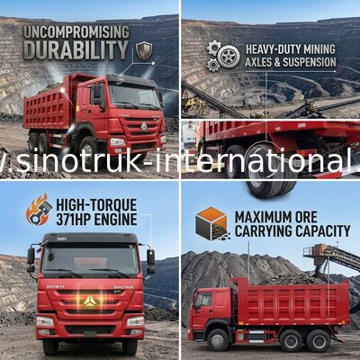 استفاده شده سینوتروک هو 6x4 کامپران 371hp وظیفه سنگین