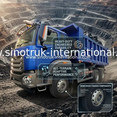 SINOTRUCK HOWO RHD 6×4 وانت پرتاب 40 تن 10 چرخ