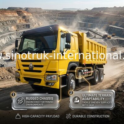 سینوتروک هووو، کامیون ریختن واییچای 380HP 10 چرخ 6 × 4 Rhd 20CBM