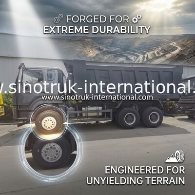 کامیون کمپرسی SINOTRUK HOWO مشکی LHD 6X4 371HP New Howo E7 Cab