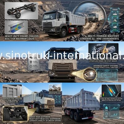 کامیون کمپرسی سنگین SINOTRUK HOHAN برای صنعت معدن