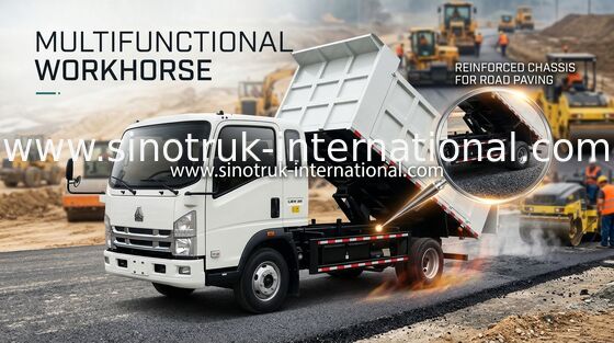 کامیون کمپرسی سبک 8 تنی Sinotruk Howo 4×2 Rhd