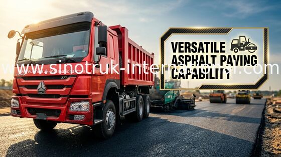 ZZ3257N3647A کامیون کمپرسی قرمز 371 اسب بخار 6×4