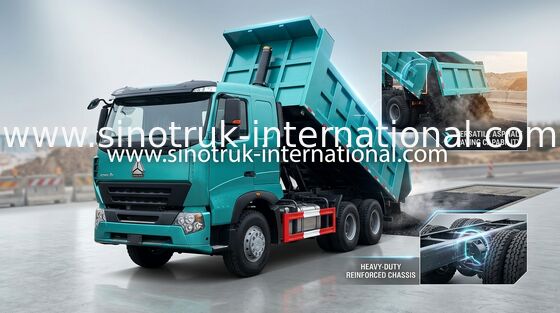 عملکرد قابل اعتماد 266HP To 420HP Tipper Dump Truck SINOTRUK HOWO A7