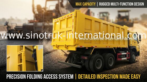 یورو 2 HOWO Tipper 6x4 Sinotruk کامیون / کامیون بزرگ 30-40 تن