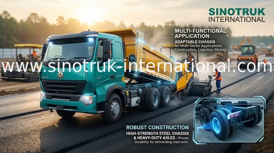 استفاده از کامیون کم فشار Tipper Dump Truck Heavy Duty 6x4 Sinotruk Howo 290HP استفاده گسترده