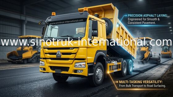 کامیون کمپرسی Sinotruk Howo 6x4 برای معدنکاری ساختمانی