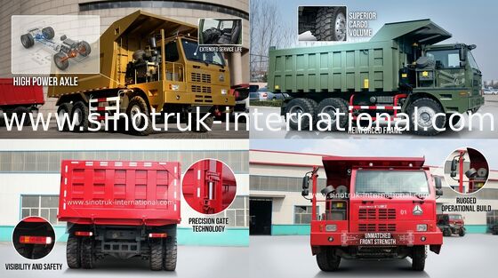 کارایی بالا LHD 6X4 SINOTRUK HOWO کامیون با استاندارد یورو 2