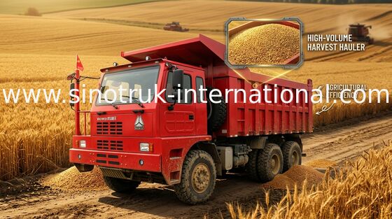 D12.42 420HP موتور کامیون کمپرسی، کامیون کمپرسی Ten Wheeler 6X4