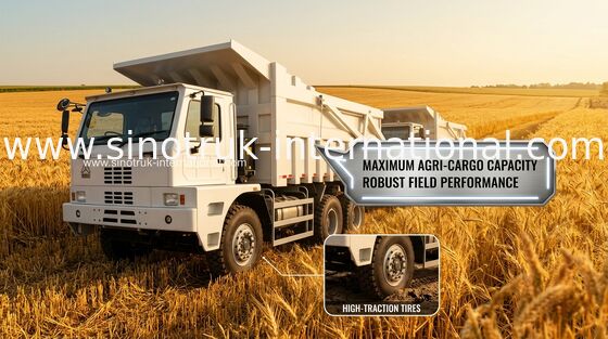 70 تن کامیون کمپرسی SINOTRUK HOWO70 معدن LHD 6X4 420HP