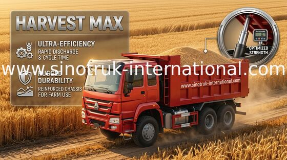کامیون کمپرسی SINOTRUK Golden Prince 6X4 336HP LHD 25tons ZZ3251N3641W