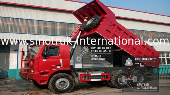 حرفه ای SINOTRUK HOWO کامیون با موتور WD615.47 371HP