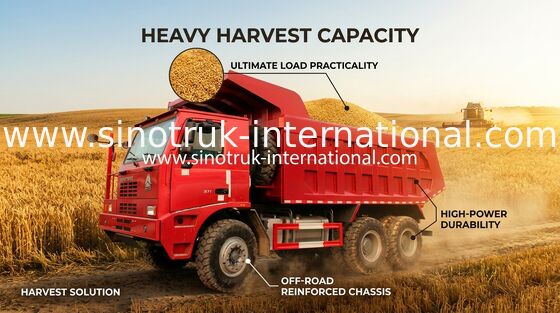 70 کامیون کمپرسی معدن، یورو 2 SINOTRUK HOWO 6x4 کامیون