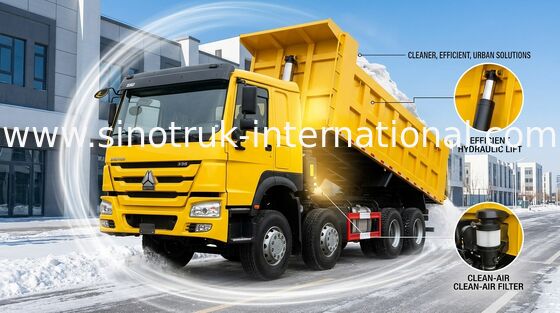 SINOTRUK HOWO کامیون 371HP 12 چرخ LHD 31tons 20-30CBM ZZ3317N3267W