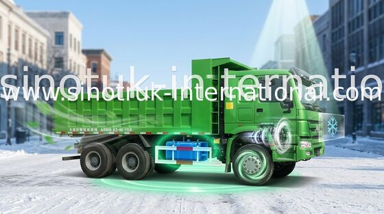 SINOTRUK HOWO کامیون کمپرسی کامیون 290HP 6X4 LHD 25tons 10-25CBM ZZ3257M2947A