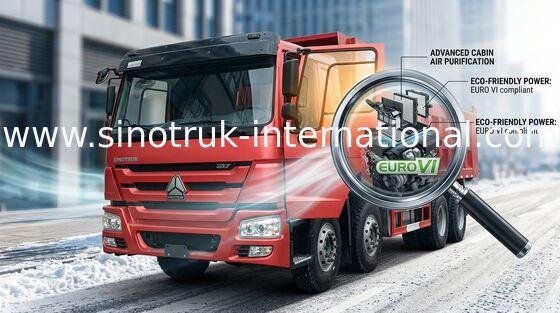 SINOTRUK HOWO کامیون 371HP 12 چرخ LHD 31ton 20-30CBM ZZ3317N3567W
