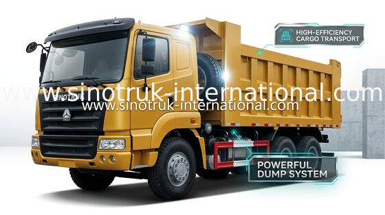کامیون کمپرسی SINOTRUK HOWO 25-40tons 371HP 6X4 RHD 10-25CBM ZZ3257N3647A